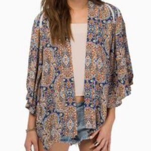 TOBI Arabesque Bell Sleeve Kimono